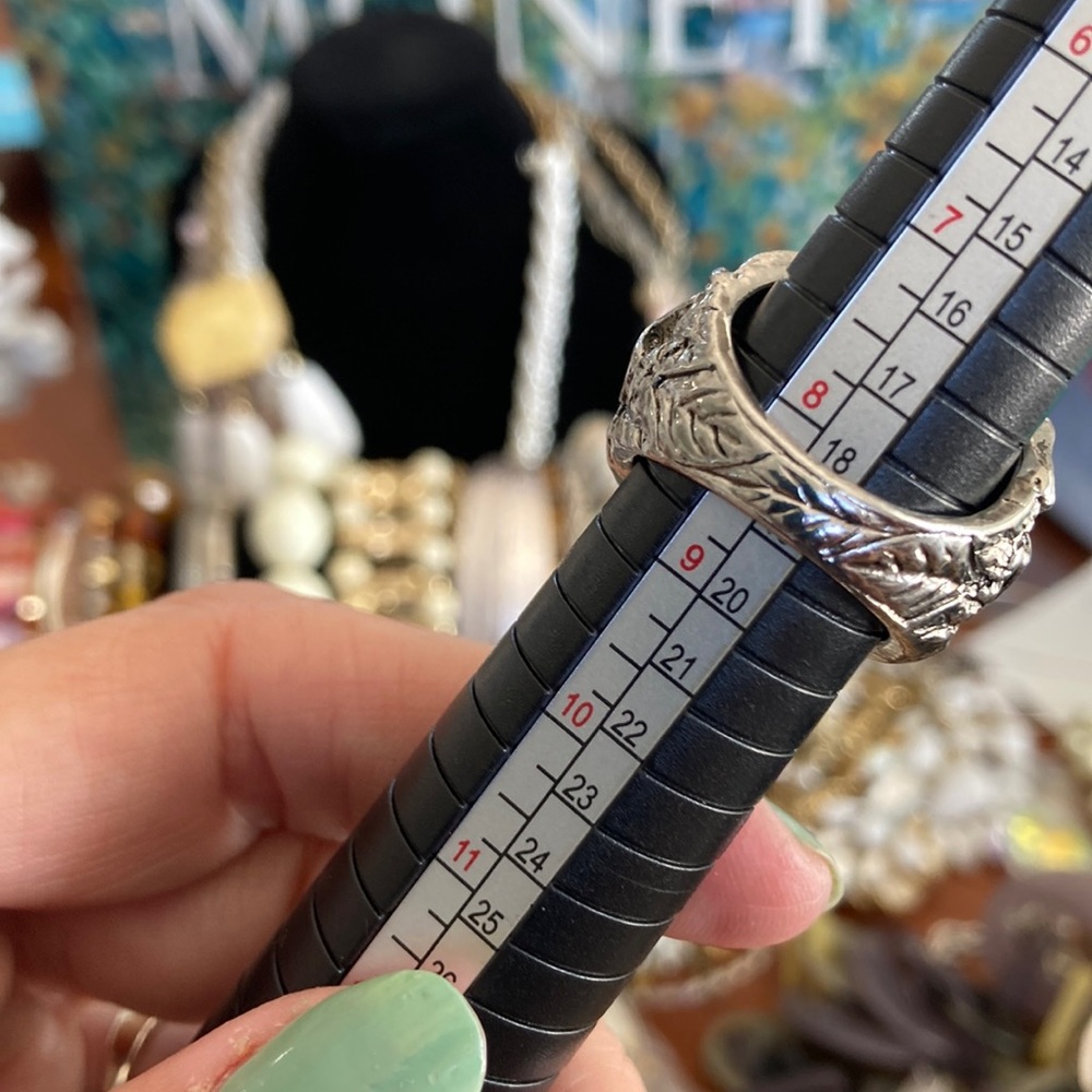Silver Textured Ring - Picture 2 of 2